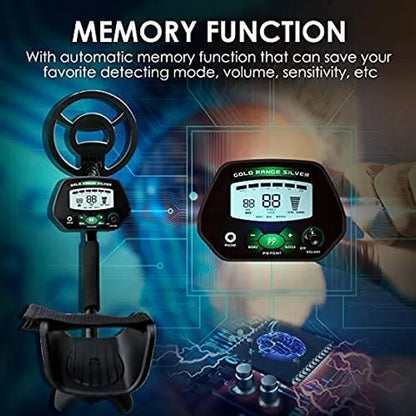 Suffla Higher Accuracy Metal Tracker MD3040 Gold Detector for Treasure Hunting