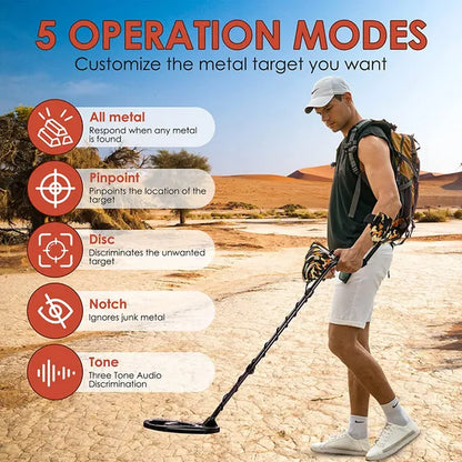SUFFLA Hobby Metal Detector High Accuracy & Waterproof for Adults Juniors Elders SMD02B